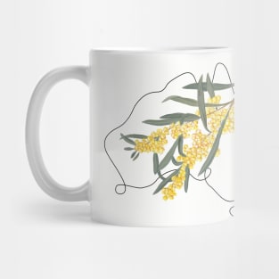 Flowers of Australia - Golden Wattle Mug